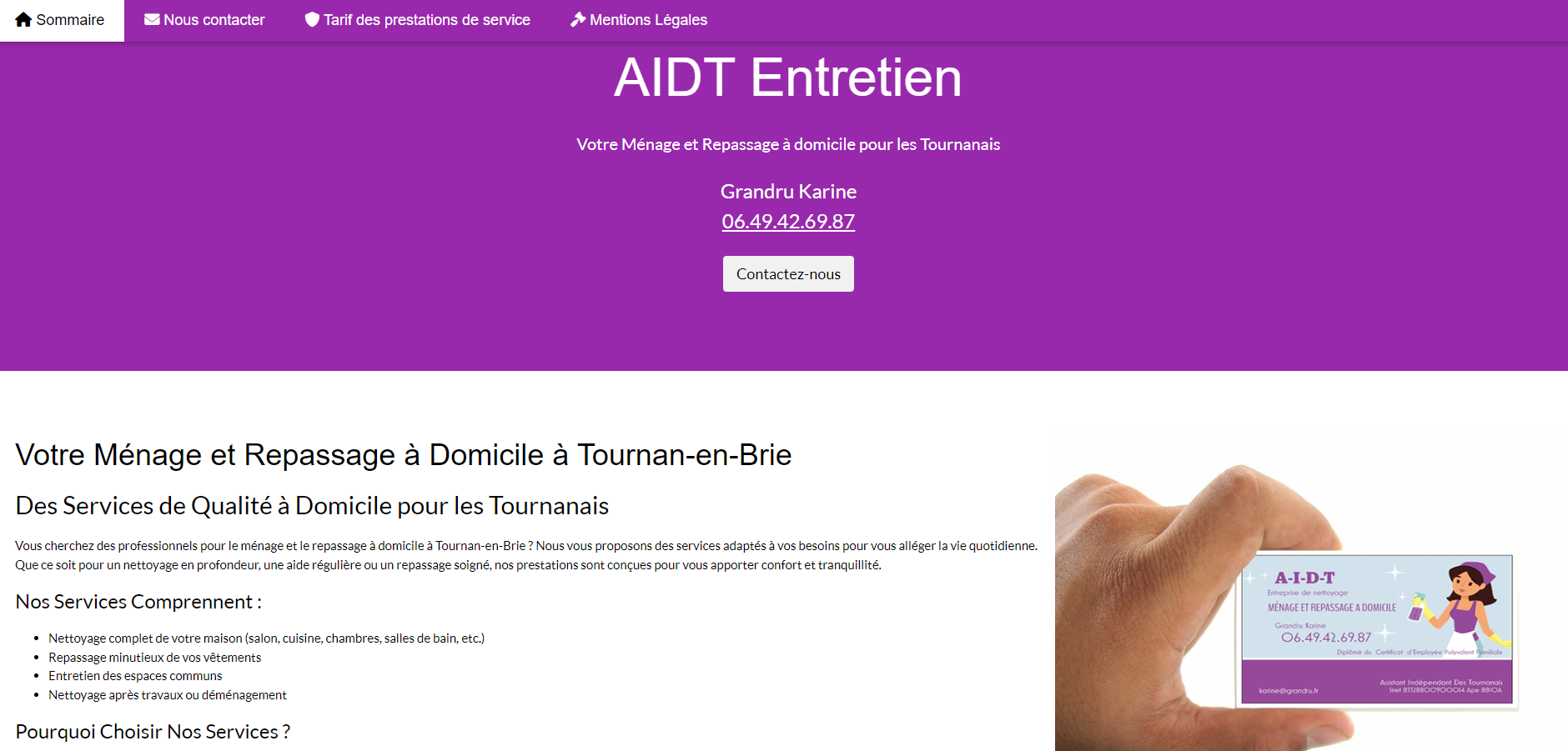 AIDT Entretien